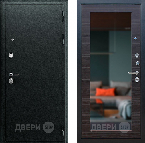 Входная металлическая Дверь Йошкар Next-1 с зеркалом Венге поперечный