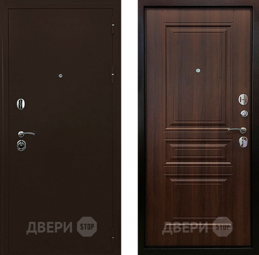 Входная металлическая Дверь Ратибор Троя 3К Орех бренди