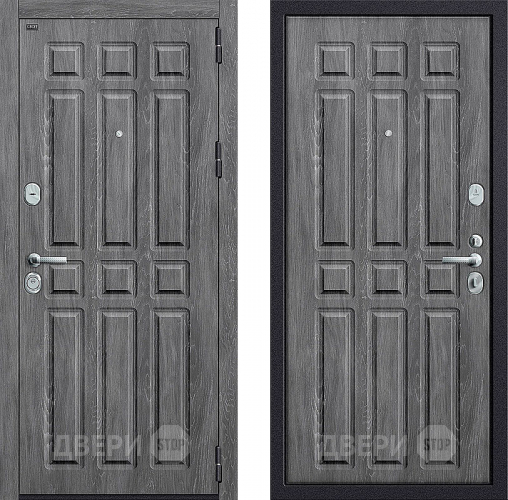 Входная металлическая Дверь Groff P3-315 Серый Дуб