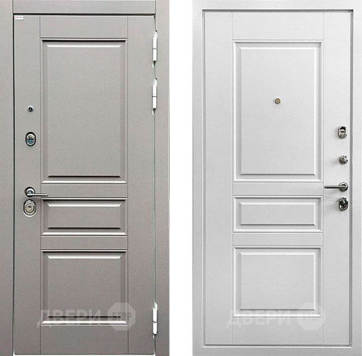 Входная металлическая Дверь Ратибор Лондон 3К Грей софт/Белый софт