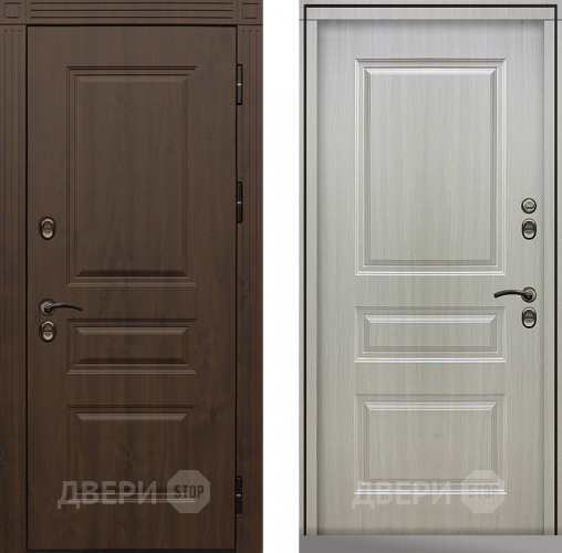 Входная металлическая Дверь Сибирь Термо-Премиум лиственница белая