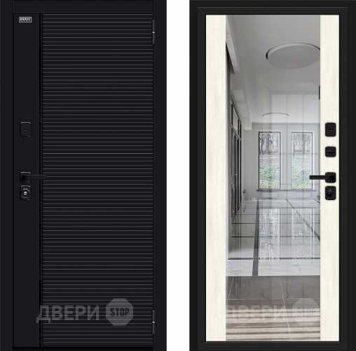 Дверь Bravo Лайнер-3 Total Black/Nordic Oak