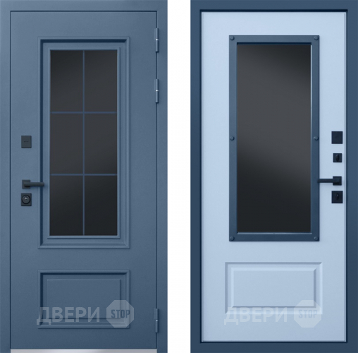 Входная металлическая Дверь АСД Терморазрыв Эльбрус с окном и английской решеткой