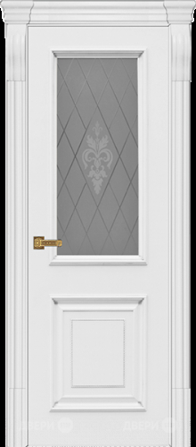 Межкомнатная дверь Диана ПО белая эмаль (мателюкс с фрезеровкой)