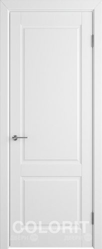 Межкомнатная дверь К1 ПГ белая эмаль