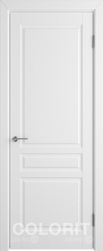 Межкомнатная дверь К2 ПГ белая эмаль