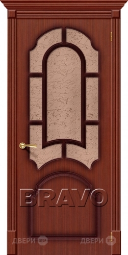 Межкомнатная дверь со стеклом Соната (Макоре)