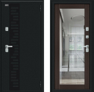 Дверь Bravo Thermo Флэш Декор Букле черное/Wenge Veralinga 960х2050 мм