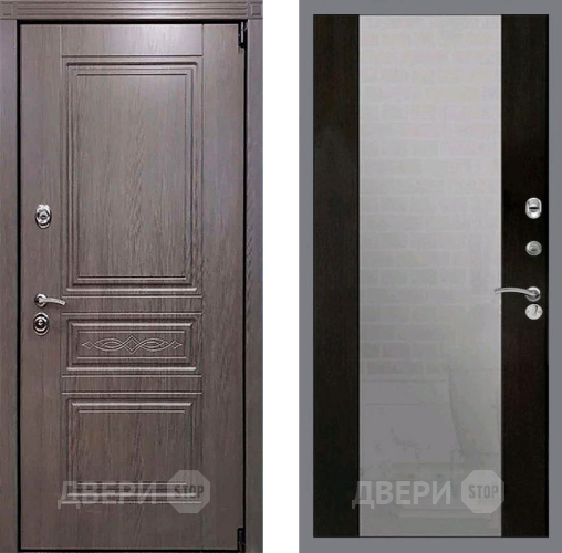 Входная металлическая Дверь Рекс (REX) Пренмиум-S СБ-16 Зеркало Венге