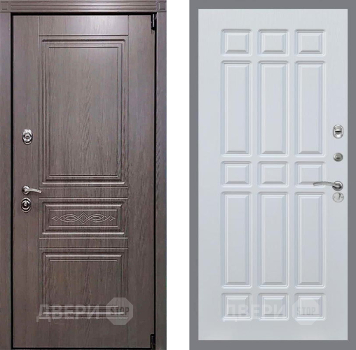 Входная металлическая Дверь Рекс (REX) Пренмиум-S FL-33 Белый ясень