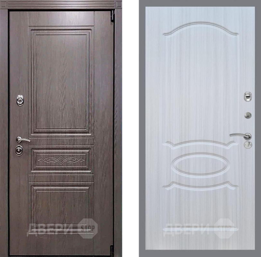 Входная металлическая Дверь Рекс (REX) Пренмиум-S FL-128 Сандал белый