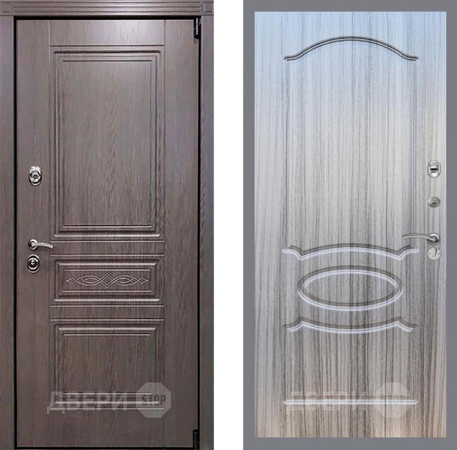 Входная металлическая Дверь Рекс (REX) Пренмиум-S FL-128 Сандал грей