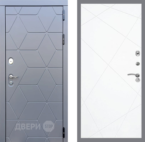 Входная металлическая Дверь Стоп КОСМО ФЛ-291 Силк Сноу