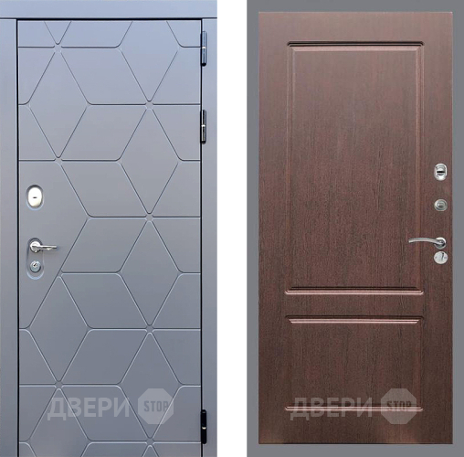 Входная металлическая Дверь Стоп КОСМО ФЛ-117 Орех премиум