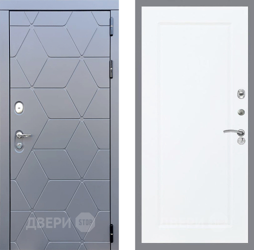 Входная металлическая Дверь Стоп КОСМО ФЛ-119 Силк Сноу