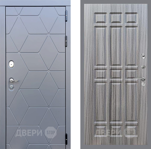 Входная металлическая Дверь Стоп КОСМО ФЛ-33 Сандал грей