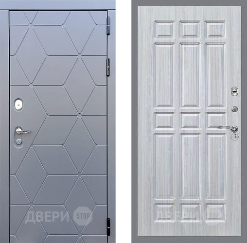 Входная металлическая Дверь Стоп КОСМО ФЛ-33 Сандал белый
