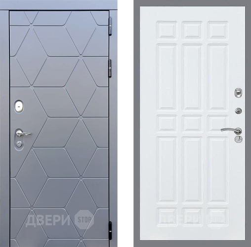 Входная металлическая Дверь Стоп КОСМО ФЛ-33 Силк Сноу
