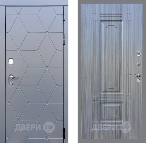 Входная металлическая Дверь Стоп КОСМО ФЛ-2 Сандал грей