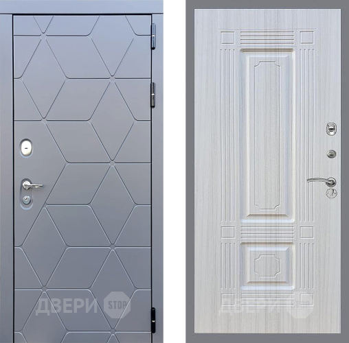 Входная металлическая Дверь Стоп КОСМО ФЛ-2 Сандал белый