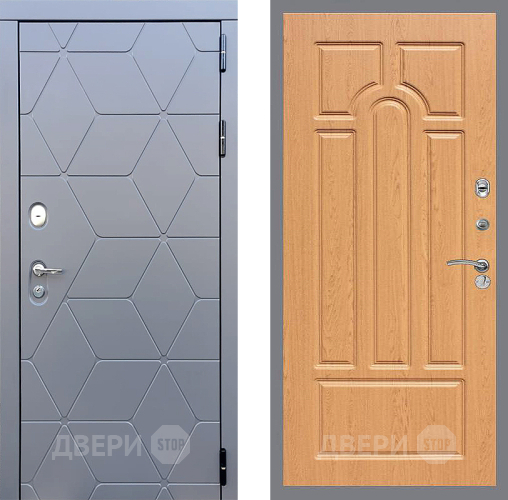 Входная металлическая Дверь Стоп КОСМО ФЛ-58 Дуб