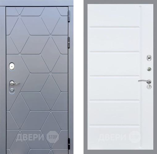 Дверь Стоп КОСМО ФЛ-102 Белый ясень