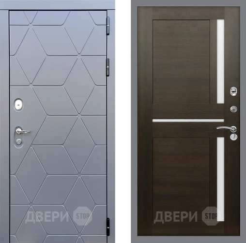 Входная металлическая Дверь Стоп КОСМО СБ-18 Венге