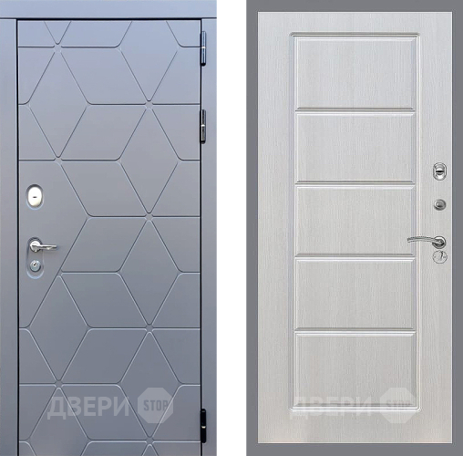 Входная металлическая Дверь Стоп КОСМО ФЛ-39 Лиственница беж