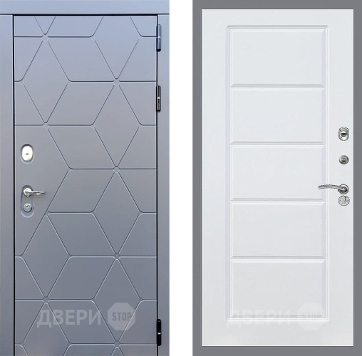 Входная металлическая Дверь Стоп КОСМО ФЛ-39 Силк Сноу