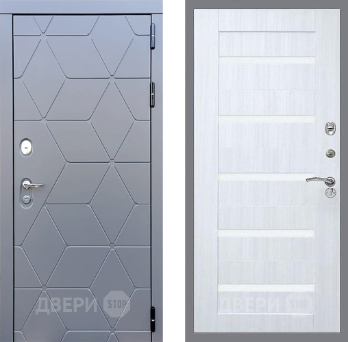 Входная металлическая Дверь Стоп КОСМО СБ-14 Сандал белый