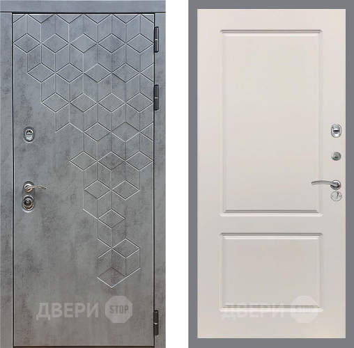 Входная металлическая Дверь Стоп БЕТОН ФЛ-117 Шампань