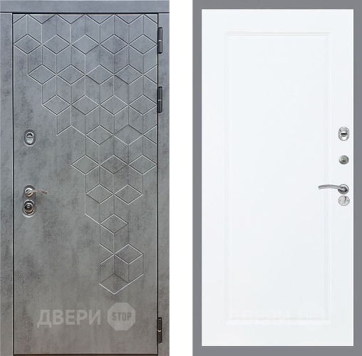 Входная металлическая Дверь Стоп БЕТОН ФЛ-119 Силк Сноу