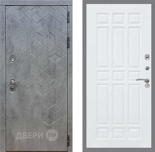 Входная металлическая Дверь Стоп БЕТОН ФЛ-33 Силк Сноу