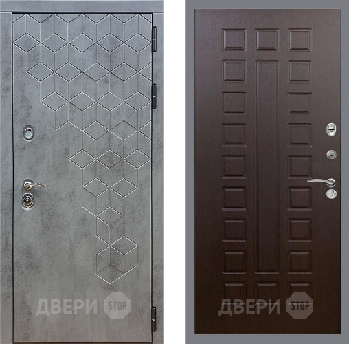 Входная металлическая Дверь Стоп БЕТОН ФЛ-183 Венге