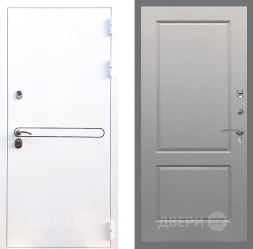 Входная металлическая Дверь Стоп Лайн Вайт ФЛ-117 Грей софт