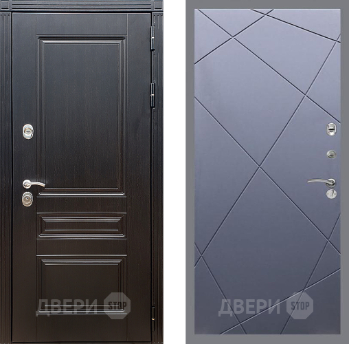 Входная металлическая Дверь Стоп МЕГАПОЛИС ФЛ-291 Силк титан