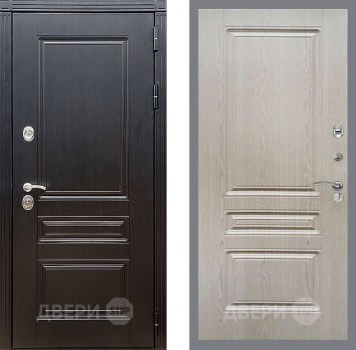 Входная металлическая Дверь Стоп МЕГАПОЛИС ФЛ-243 Беленый дуб