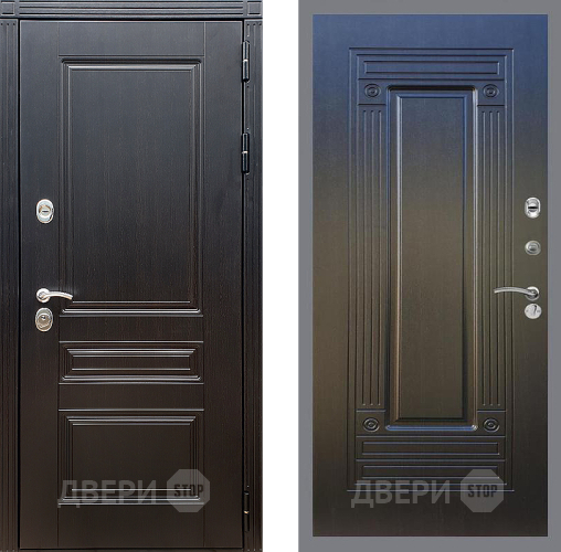 Входная металлическая Дверь Стоп МЕГАПОЛИС ФЛ-4 Венге