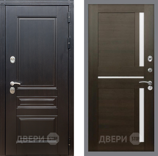 Входная металлическая Дверь Стоп МЕГАПОЛИС СБ-18 Венге