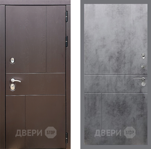 Входная металлическая Дверь Стоп УРБАН ФЛ-290 Бетон темный