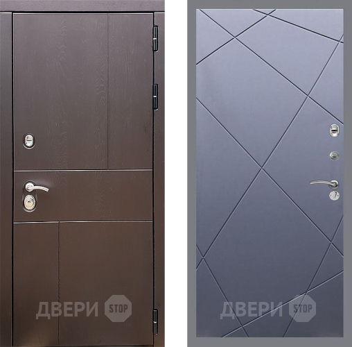 Входная металлическая Дверь Стоп УРБАН ФЛ-291 Силк титан
