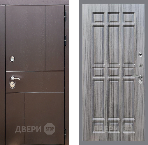 Входная металлическая Дверь Стоп УРБАН ФЛ-33 Сандал грей