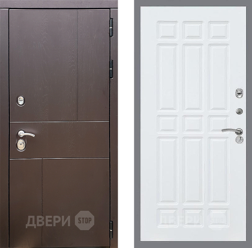 Входная металлическая Дверь Стоп УРБАН ФЛ-33 Силк Сноу