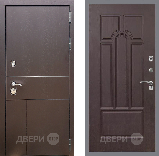 Входная металлическая Дверь Стоп УРБАН ФЛ-58 Венге