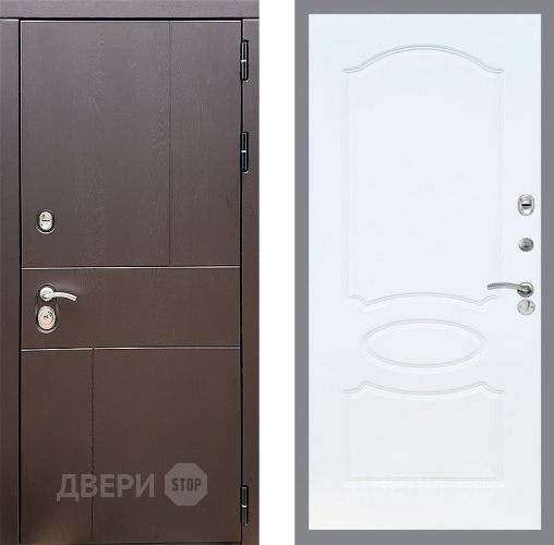 Дверь Стоп УРБАН ФЛ-128 Белый ясень