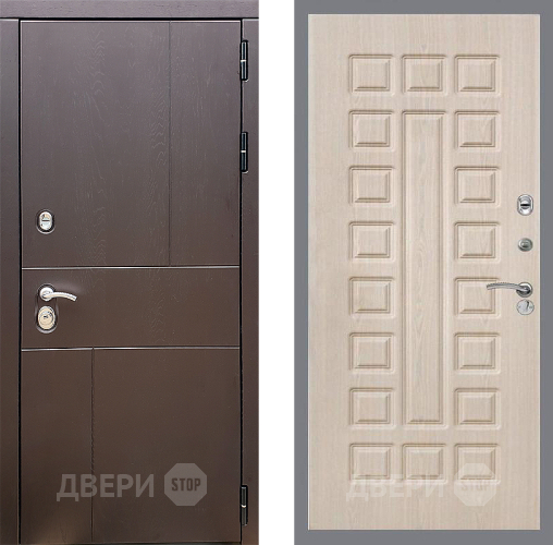Входная металлическая Дверь Стоп УРБАН ФЛ-183 Беленый дуб