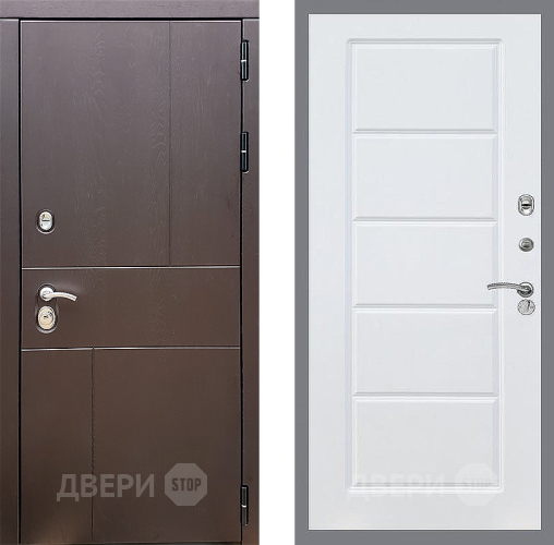 Входная металлическая Дверь Стоп УРБАН ФЛ-39 Силк Сноу