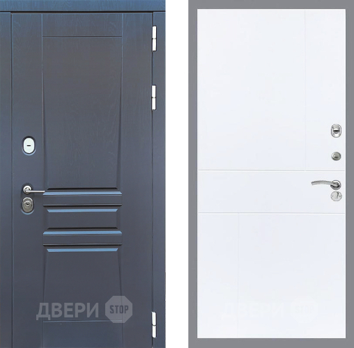 Входная металлическая Дверь Стоп ПЛАТИНУМ ФЛ-290 Силк Сноу