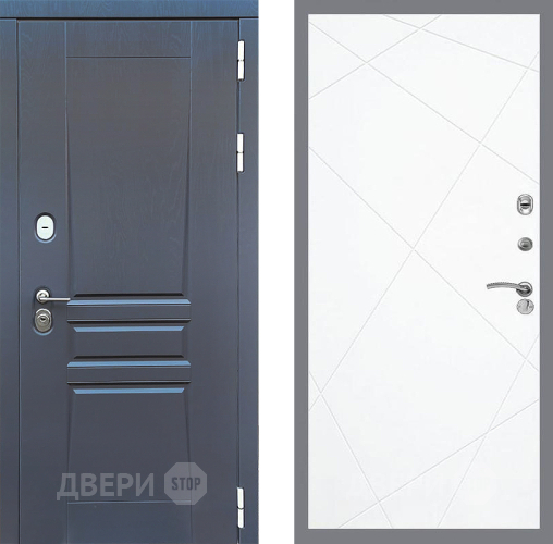 Входная металлическая Дверь Стоп ПЛАТИНУМ ФЛ-291 Силк Сноу