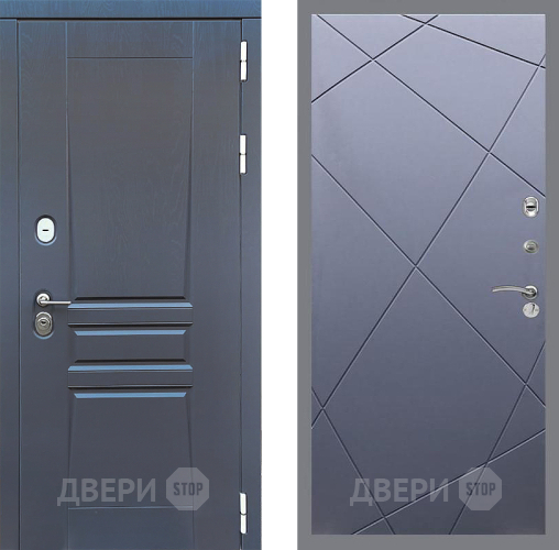 Входная металлическая Дверь Стоп ПЛАТИНУМ ФЛ-291 Силк титан